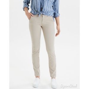 AE Stone Khaki Skinny Pants